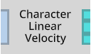 'Character Linear Velocity' LogiX node