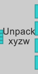 'Unpack xyzw' LogiX node